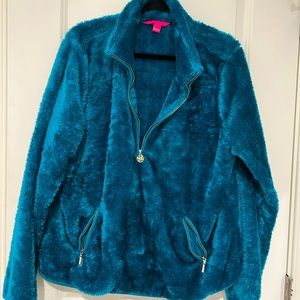 Lilly Pulitzer Skipper Sherpa Popver Size XL